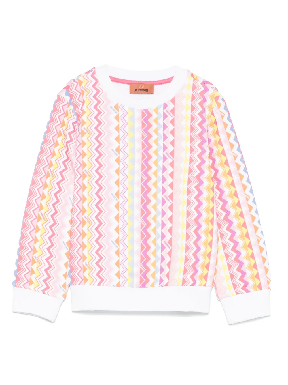 Shop Missoni Zigzag Sweatshirt In White