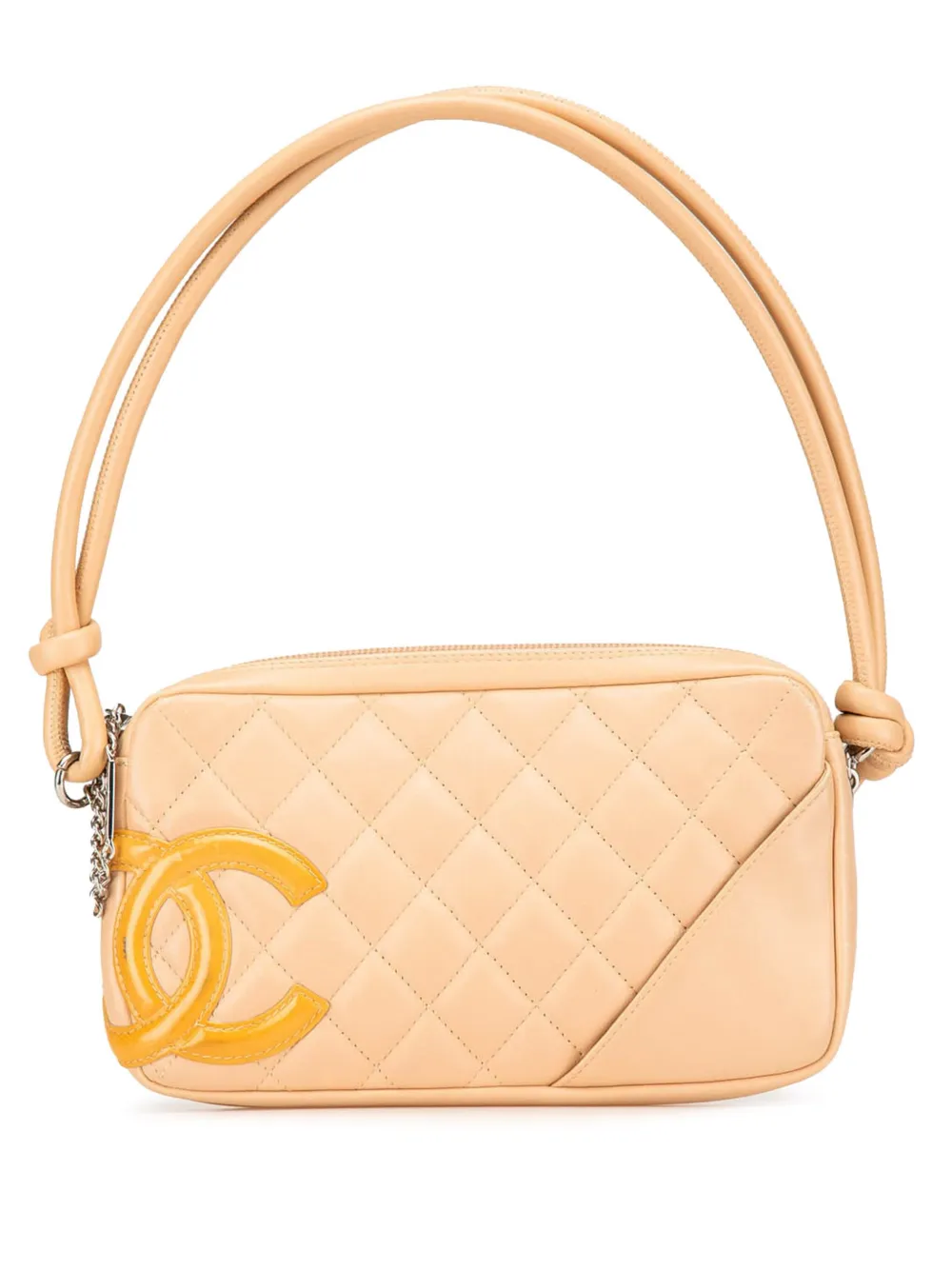 CHANEL Pre-Owned 2005-2006 Lambskin Cambon Ligne Pochette handbag - Marrone