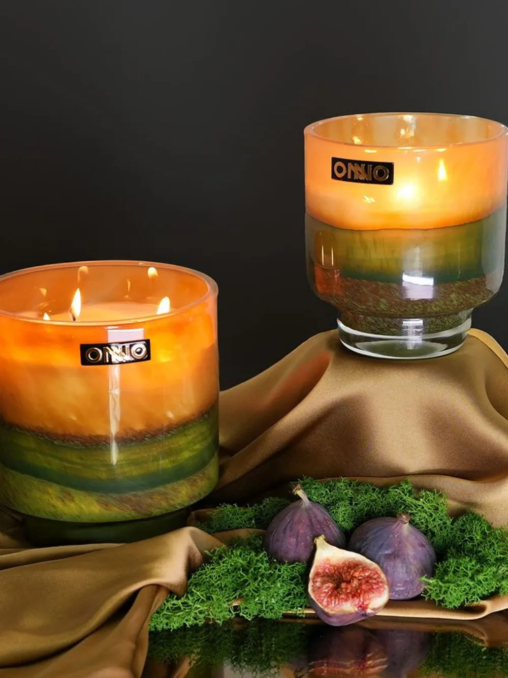 Onno Small Art Jane Candle In Green
