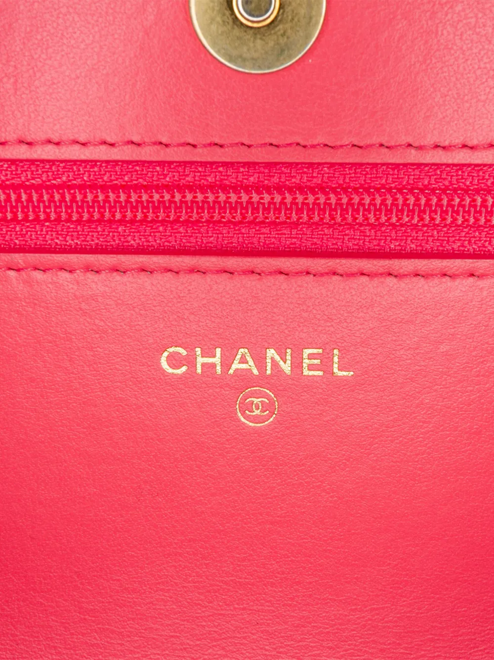 Pre-owned Chanel 2020 Tweed 19 Wallet On Chain Satchel In Pink