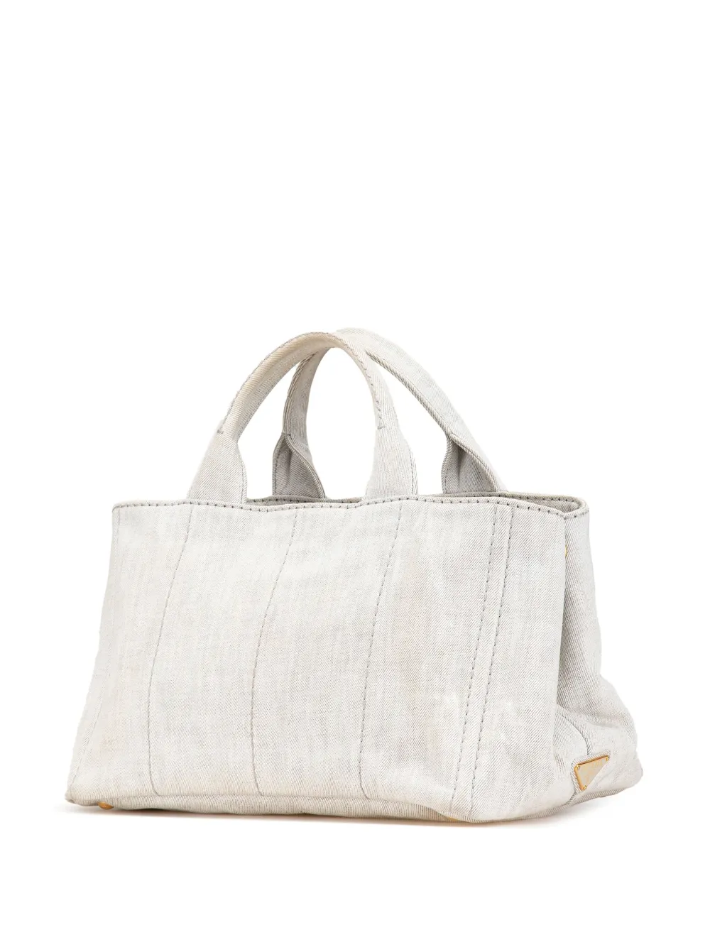 Prada Pre-Owned 2013-2024 Denim Canapa Logo satchel | Pre-Owned | Image 2