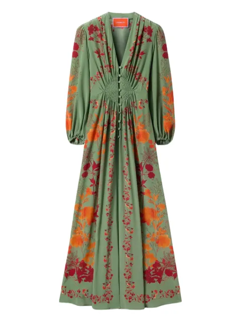 La DoubleJ silk midi dress