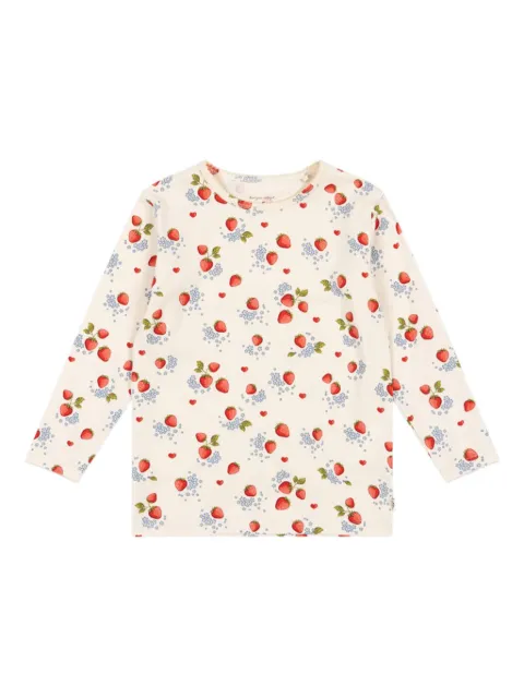 Konges Sløjd sudadera con fresas estampadas