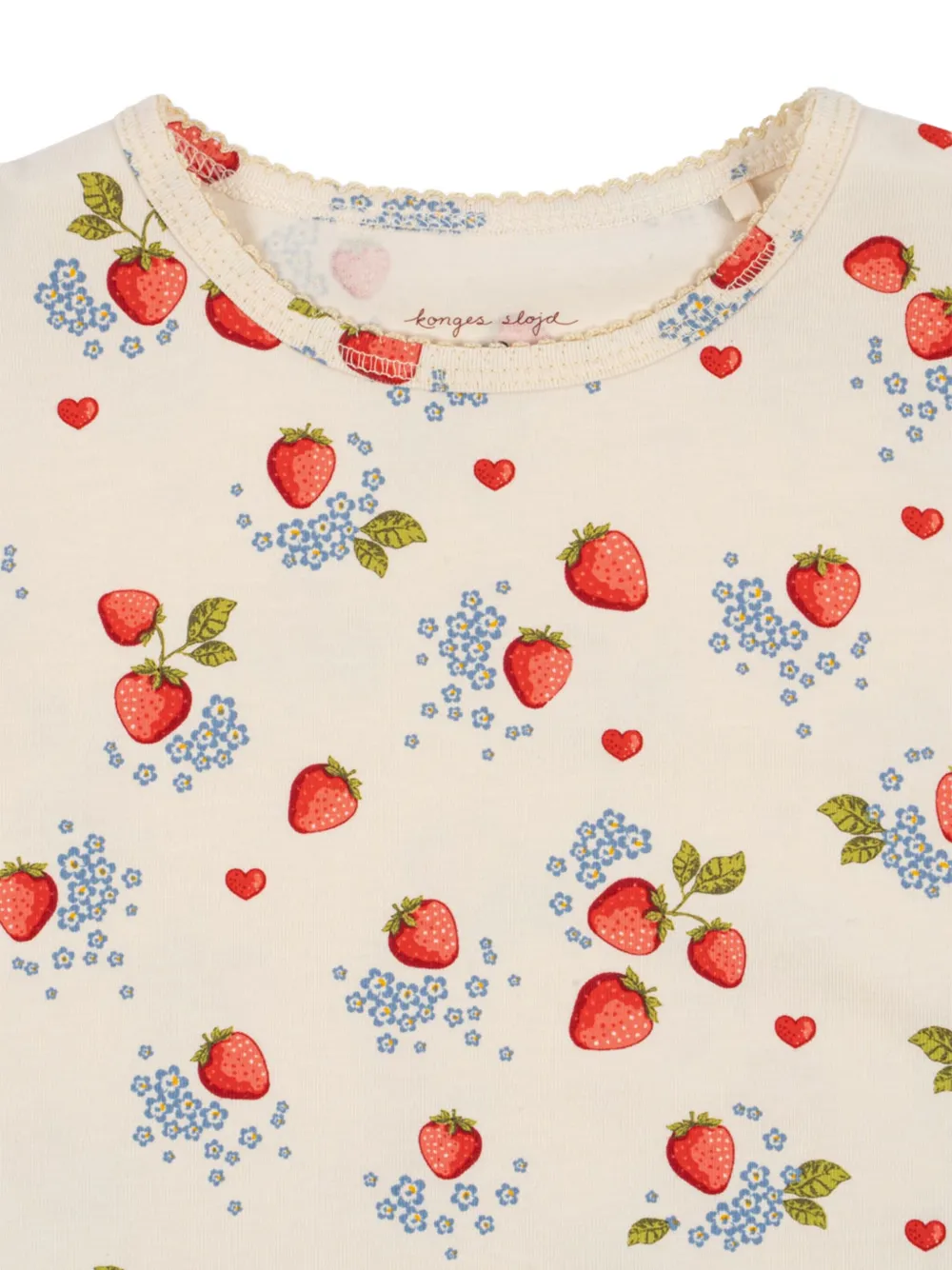 Konges Sløjd Strawberry-print Sweatshirt In Neutrals