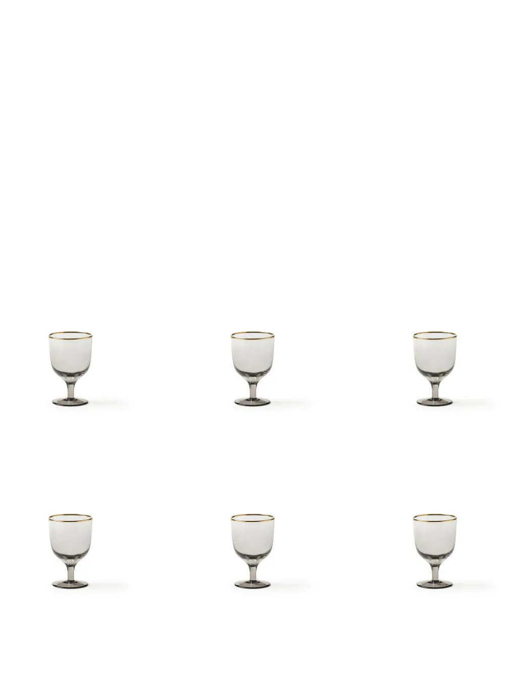 Bitossi Home Deco water glases (set of six) | Grey | Image 1