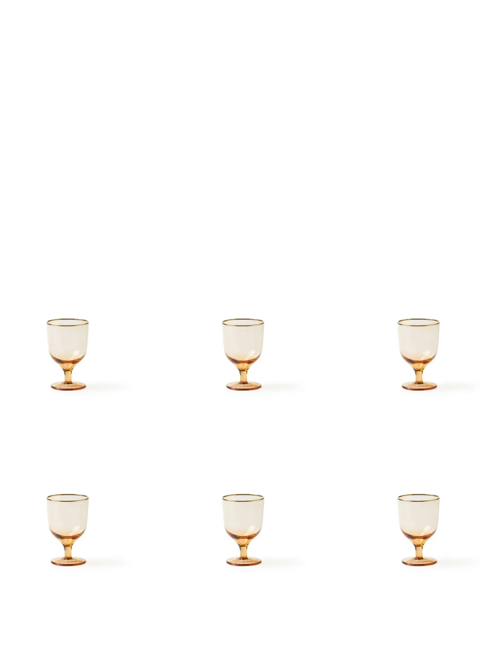 Bitossi Home Deco water glases (set of six) | Neutrals | Image 1