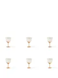 Bitossi Home Deco wine glasses (set of six) - Neutrals