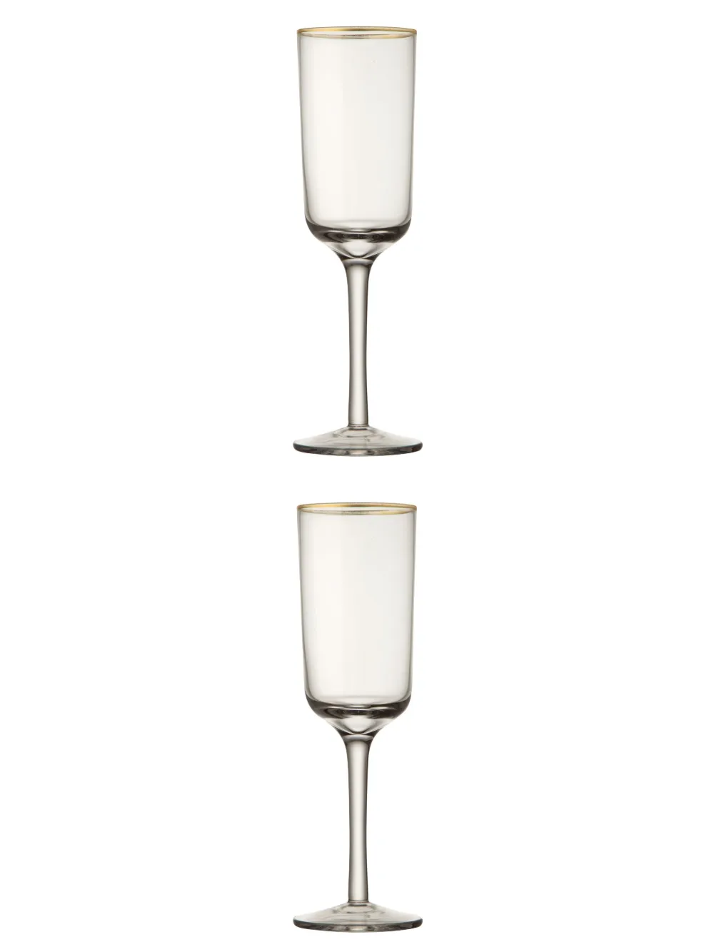 Bitossi Home Deco Champagne Flute (set Of Six) In 白色