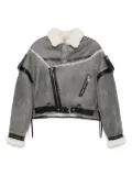 Manokhi shearling-collar jacket - Grey