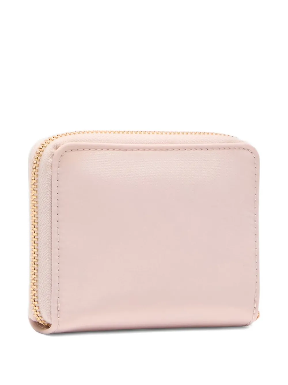 Liu •jo Logo-detail Zip-up Leather Wallet In Pink