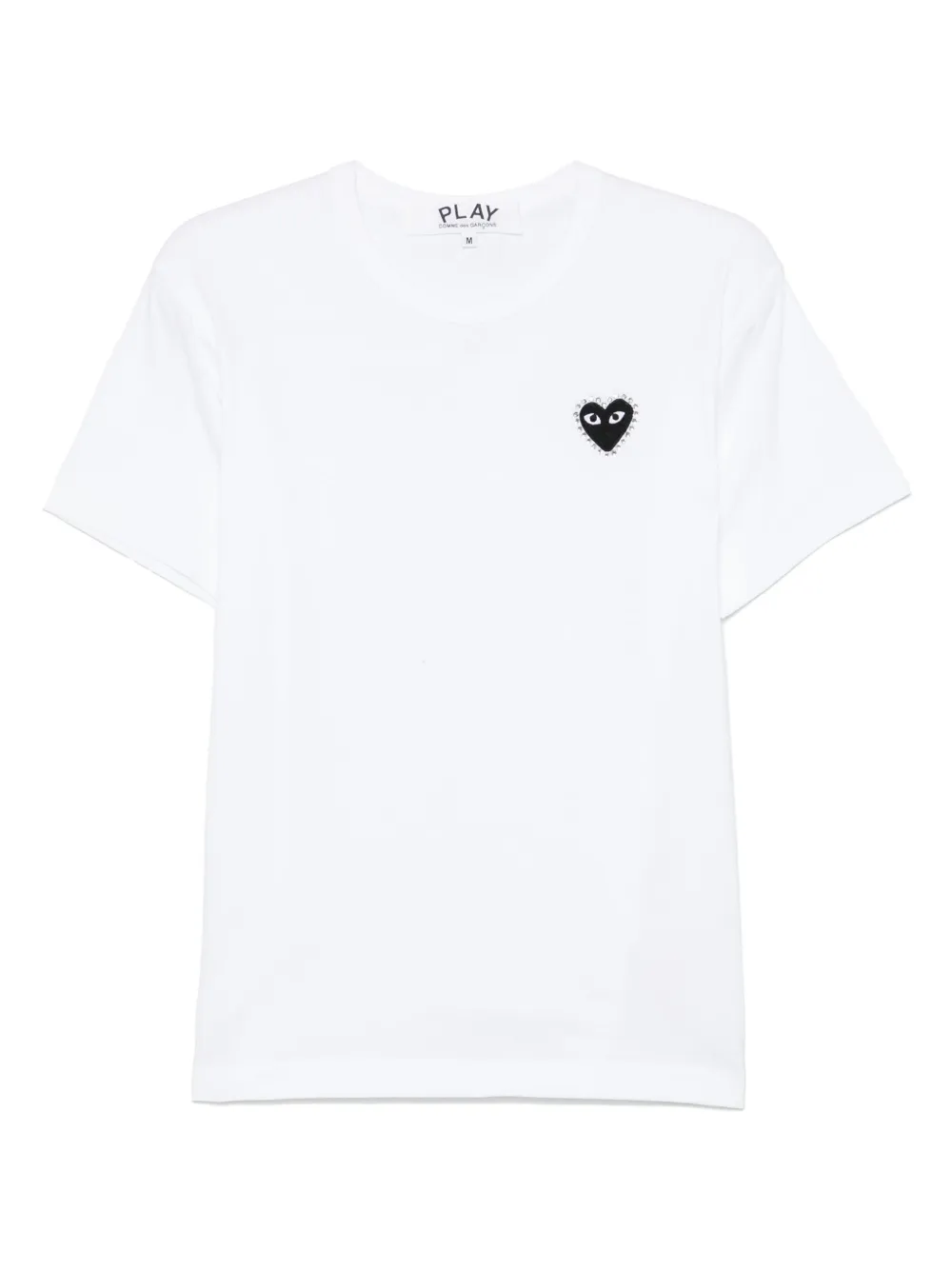 Comme Des Garçons Play rhinestone-emblem T-shirt