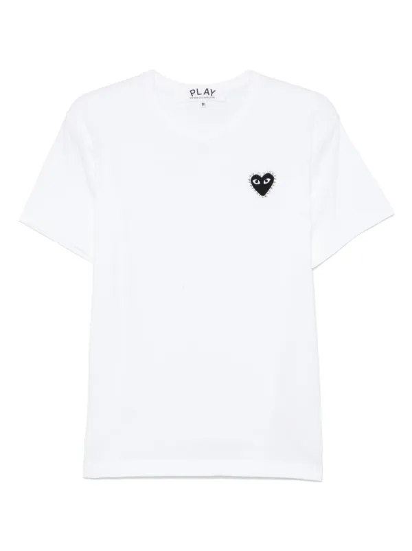 【Comme Des Garcons Play 】 ラインストーン Tシャツ ◇PLAY COMME des GARCONS◇METALSTONE ラインストーン Tシャツ