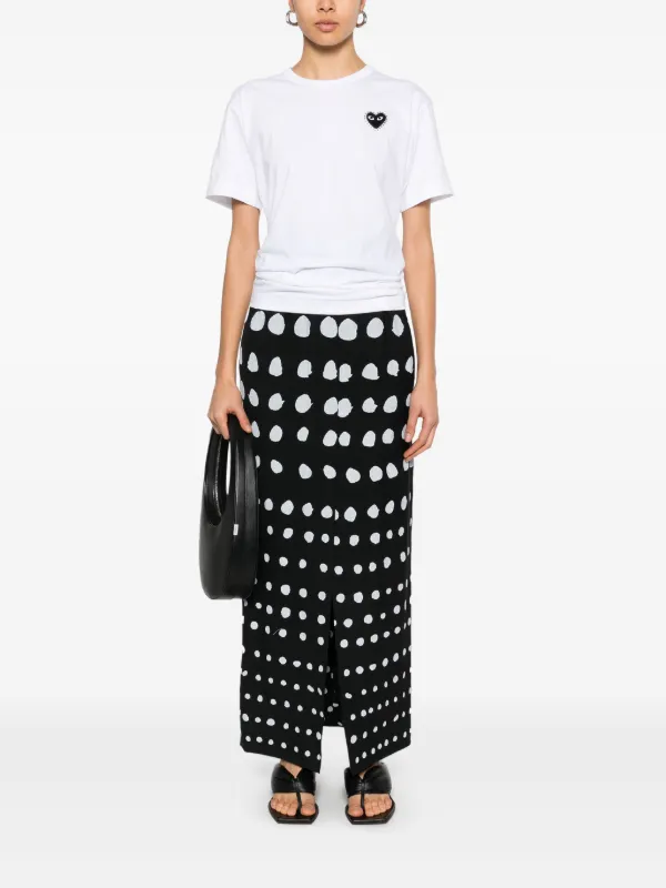 Comme Des Garçons Play heart-appliqué Hoodie | Black | FARFETCH SK