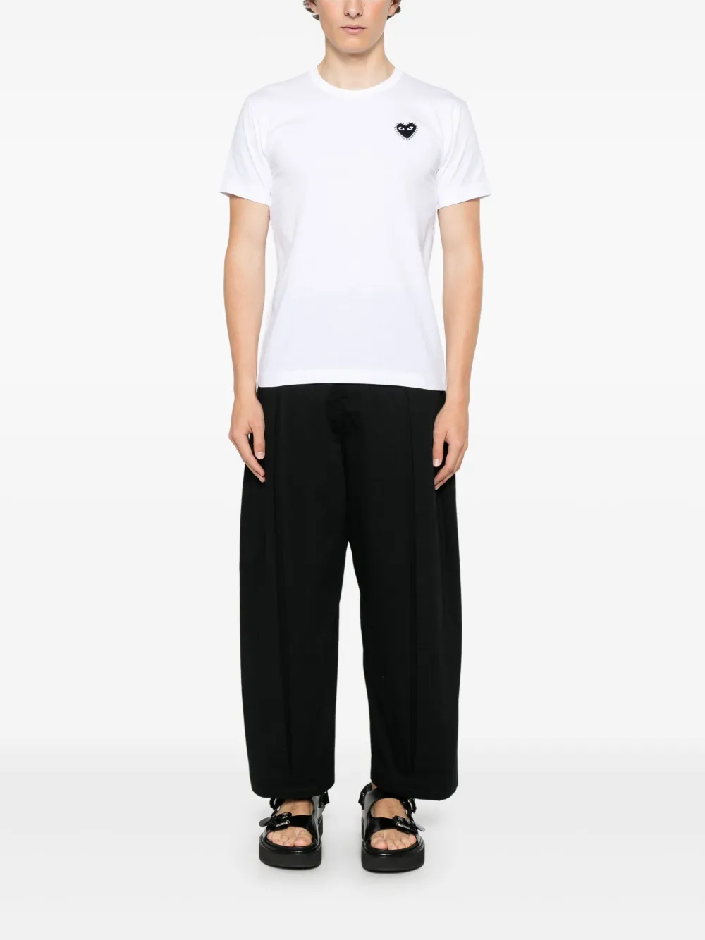 Comme Des Garçons Play Camiseta com aplicação de strass | Camisetas | Image 2