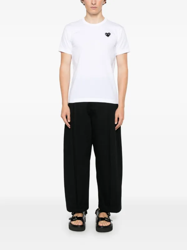 Comme Des Garçons Play heart-appliqué Hoodie | Black | FARFETCH SK