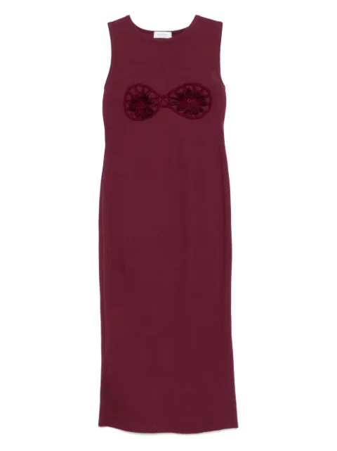 Magda Butrym flower-appliqué midi dress