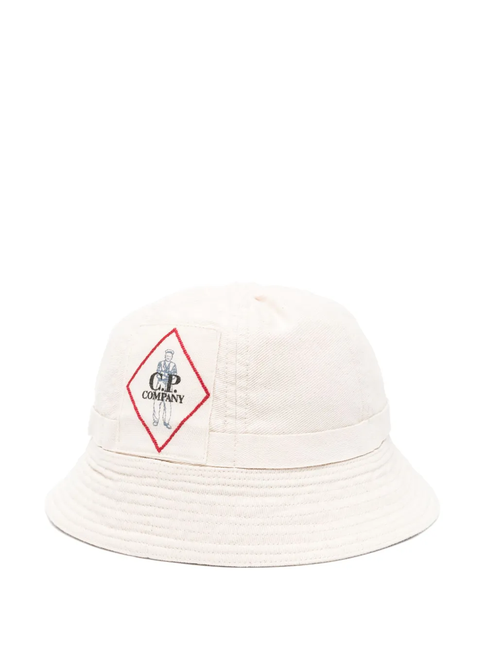 C.P. Company Bull Assi bucket hat | Neutrals | Image 1