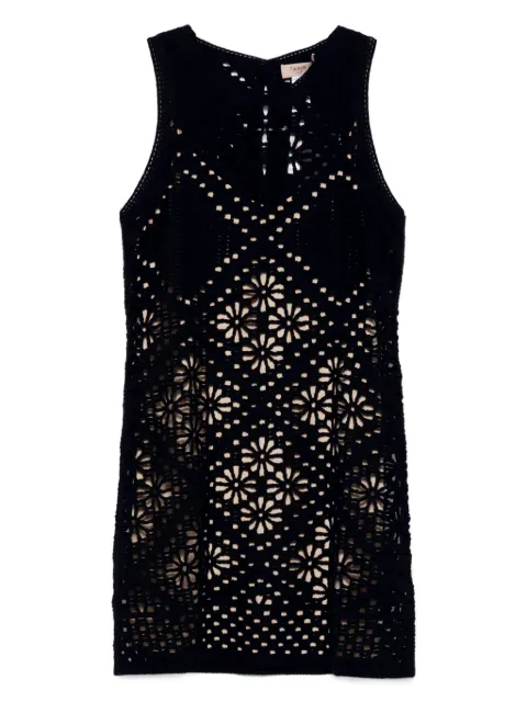 TWINSET vestido corto de tejido flojo