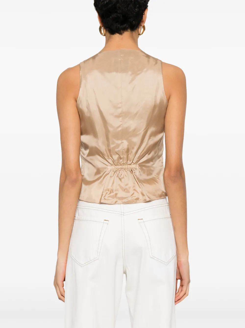 Tagliatore Giselle Waistcoat In Brown
