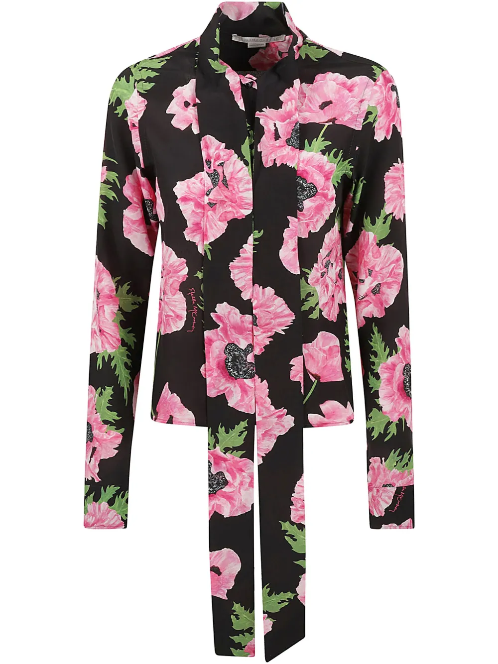 Stella McCartney Shirt met bloemenprint Zwart