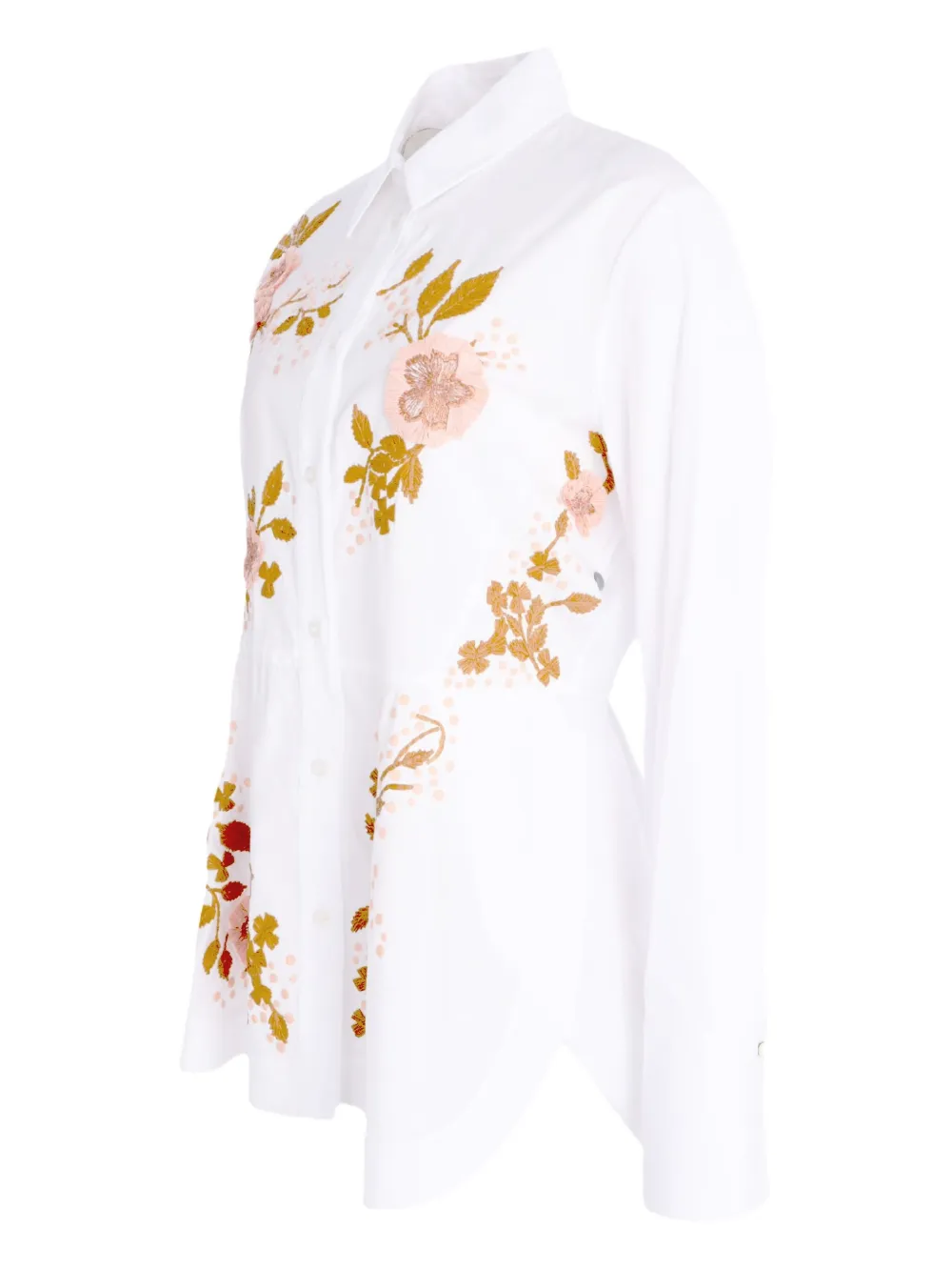 La DoubleJ Iris blouse met borduurwerk Wit