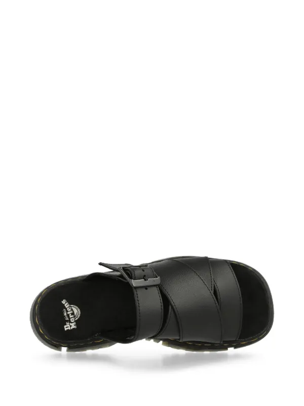 【Dr.Martens】 ★ Mathison Slide ★ Black Dr. Martens - Mattison Slide Sandals in Black Athena