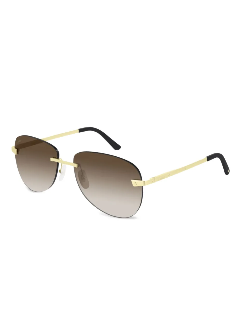 Cartier Eyewear Santos De Cartier zonnebril Goud