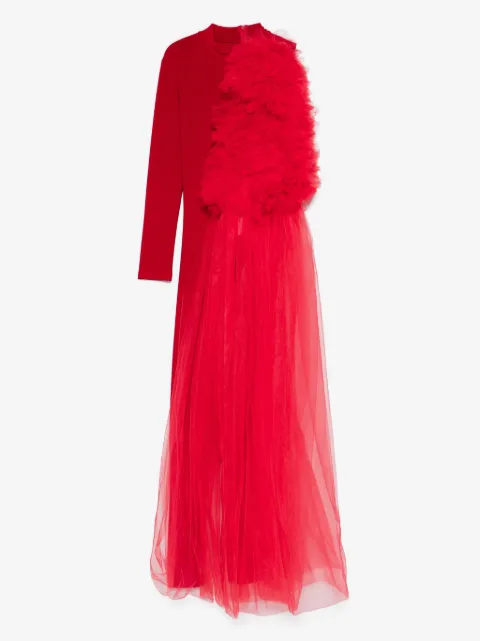 Alchemy x Lia Aram tulle-appliqué jumpsuit