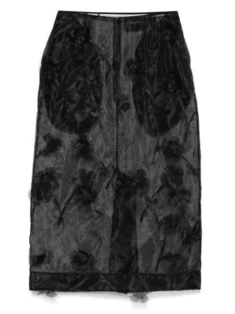 Simone Rocha carnation organza skirt