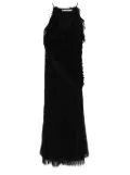 Christopher Esber urchin-knit draped midi dress - Black