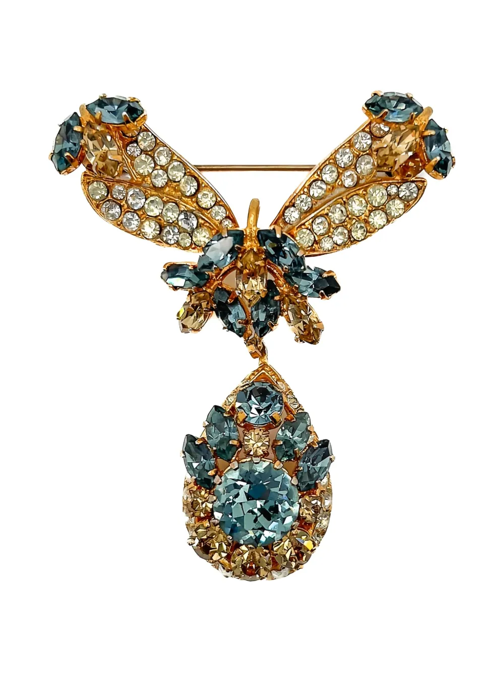 Jennifer Gibson Jewellery 1950s プレオウンド エドワード スタイル ブローチ - ゴールドトーン Jennifer Gibson Jewellery 1950s プレオウンド エドワード スタイル ブローチ - ゴールドトーン