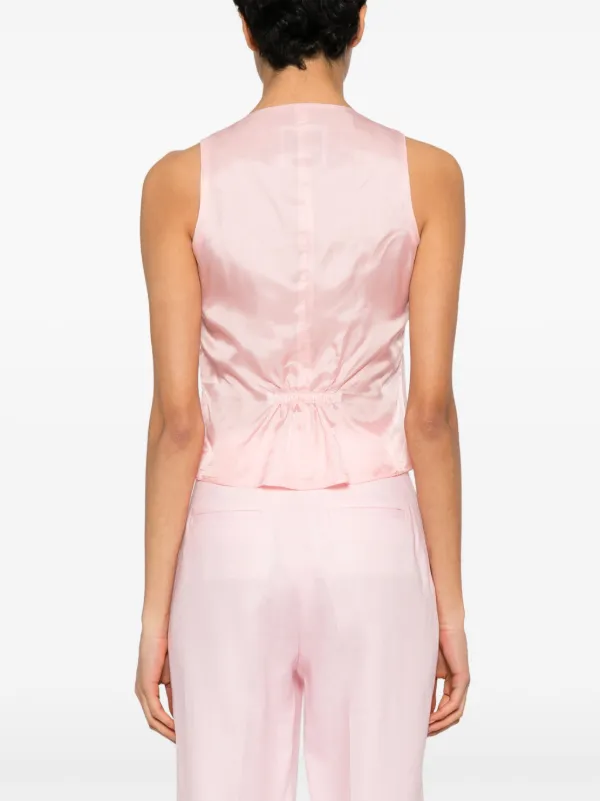 Tagliatore Giselle Waistcoat | Pink | FARFETCH