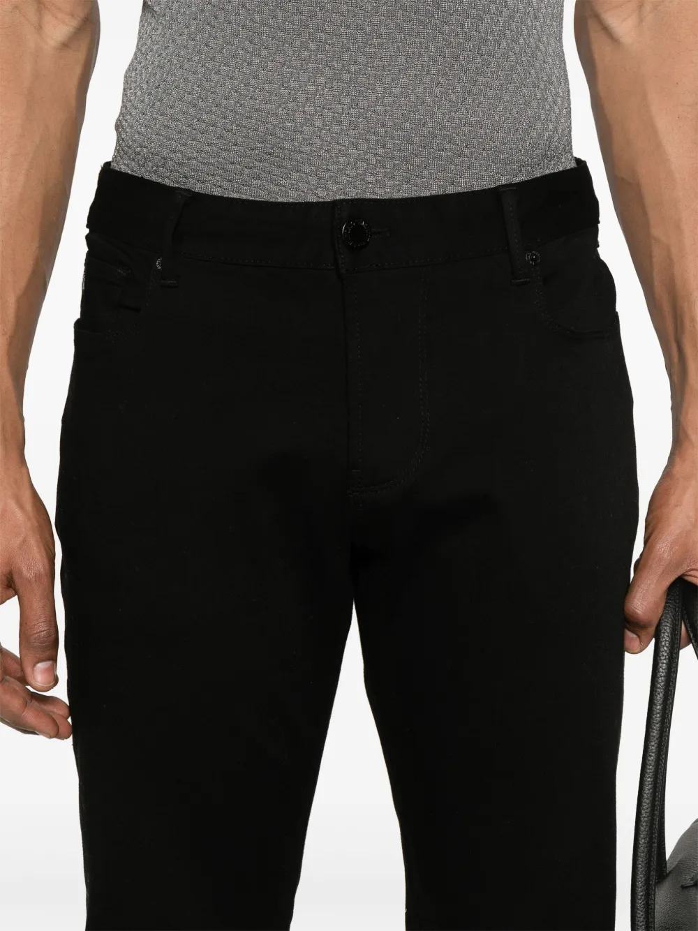 Emporio Armani Skinny broek Zwart