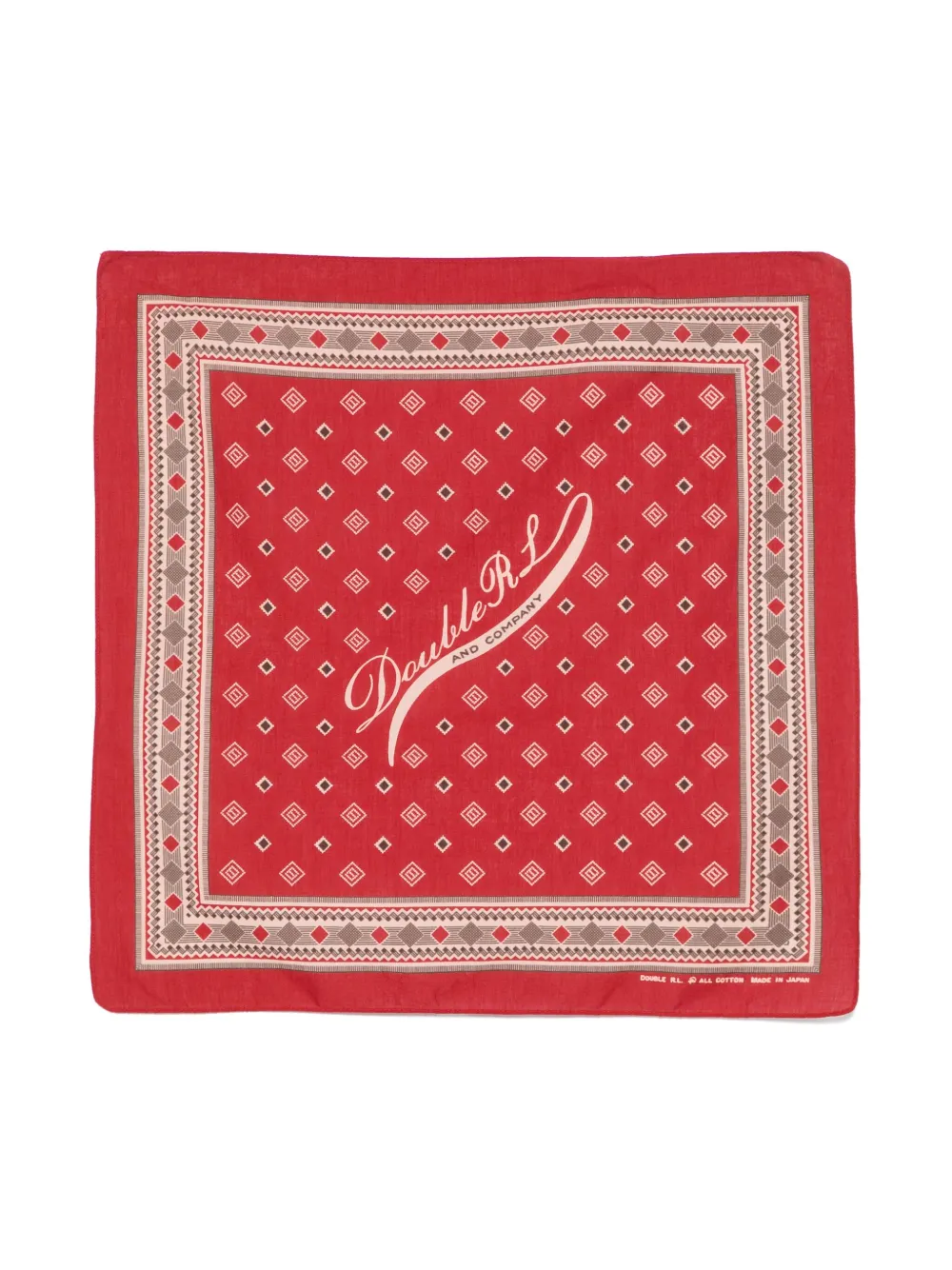 geometric-print scarf