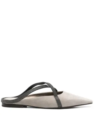 ブルネロクチネリ Brunello Cucinelli Raffia Slippers Brunello Cucinelli Raffia Slippers | italist