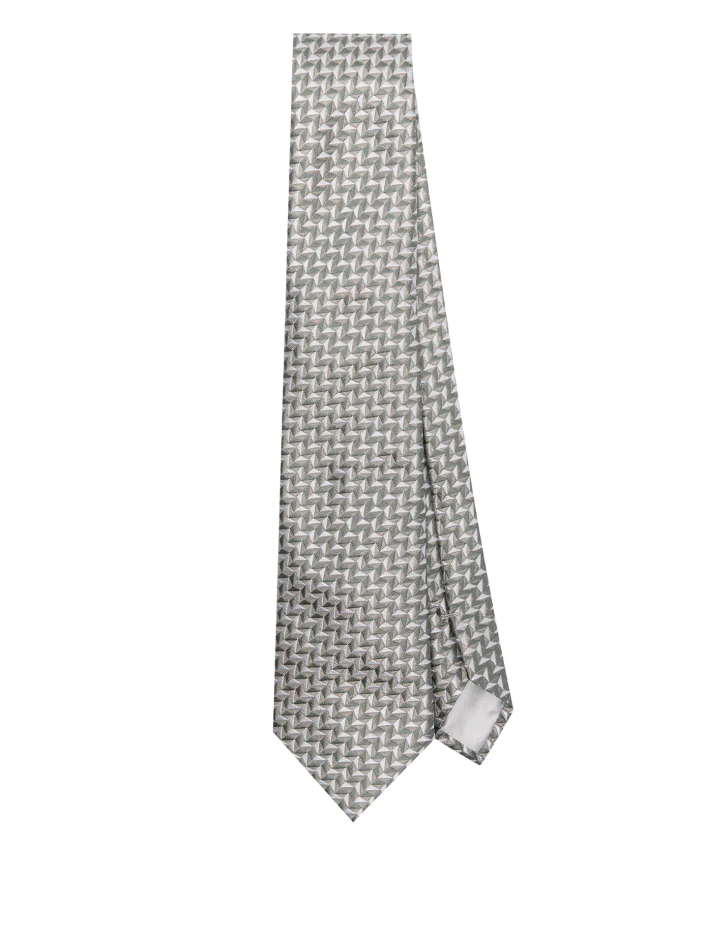 Giorgio Armani corbata con estampado geométrico | gris | Image 1