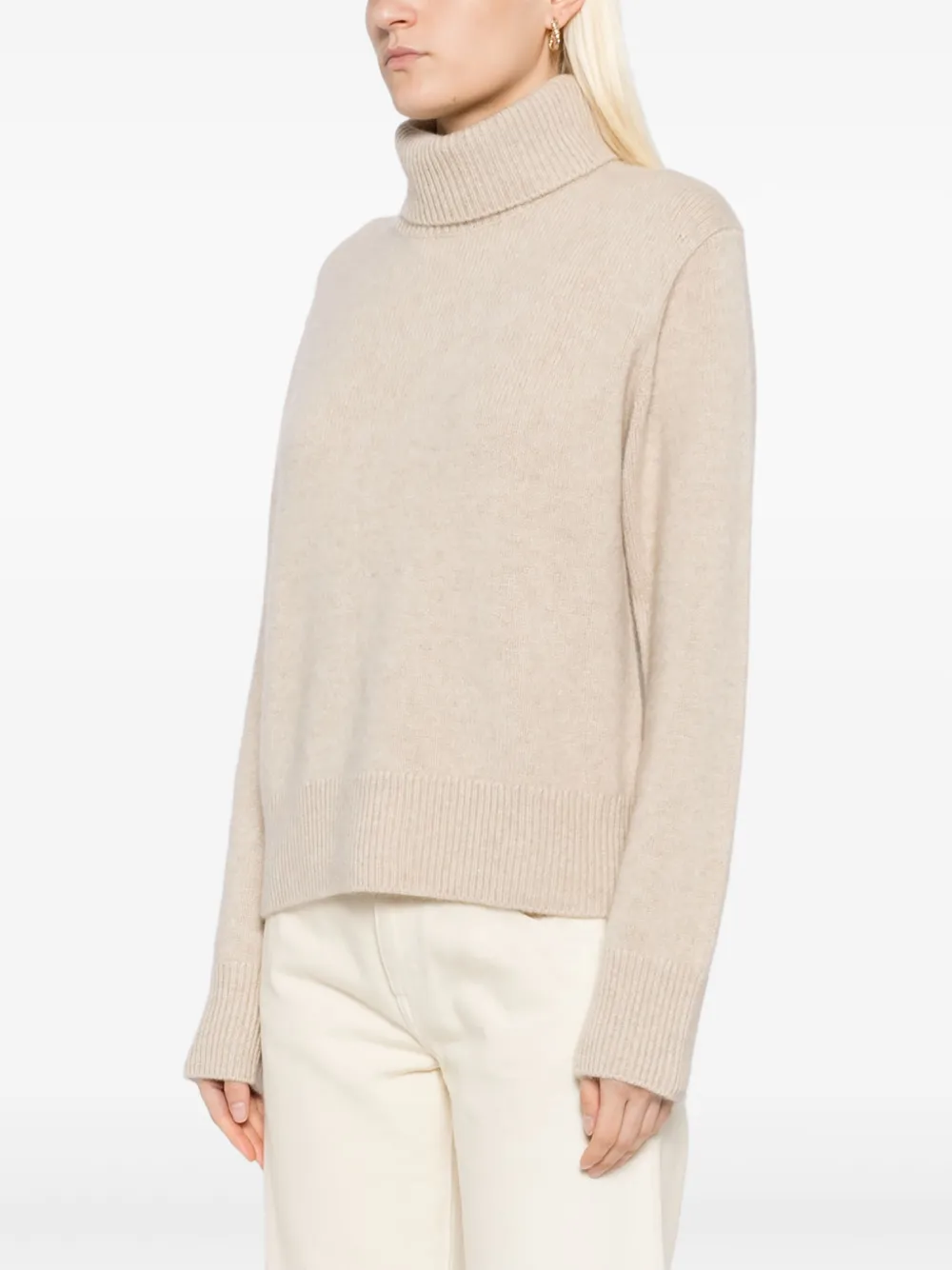 FRAME clean turtleneck jumper Beige