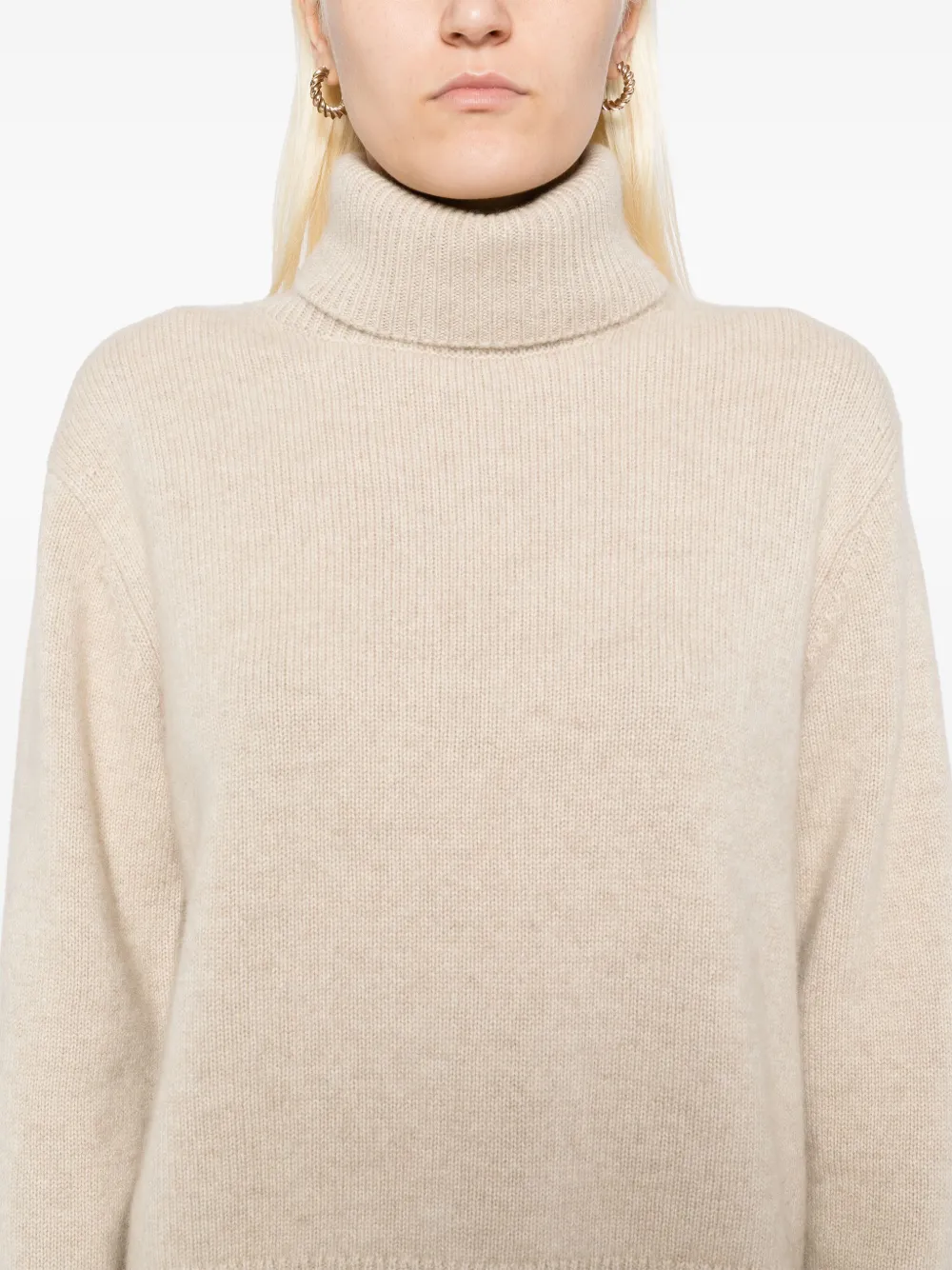 FRAME clean turtleneck jumper Beige