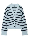 Rails Geneva stripe button cardigan - Blue