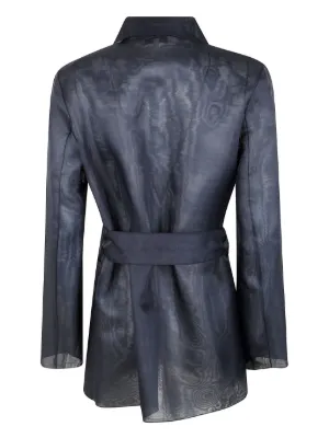ジャケット ANTONELLI HIME_M3128N_001 Coats Double breasted jacket Antonelli Double-Breasted Blazer in Gray | Lyst