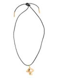 Timeless Pearly mushroom charm necklace - Black