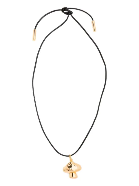 Timeless Pearly mushroom charm necklace