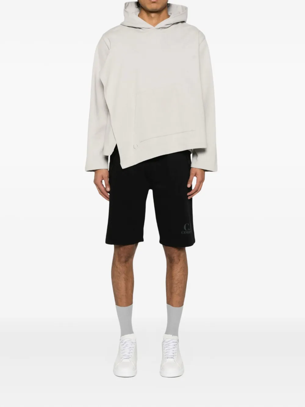 C.P. Company cotton fleece shorts - Blauw
