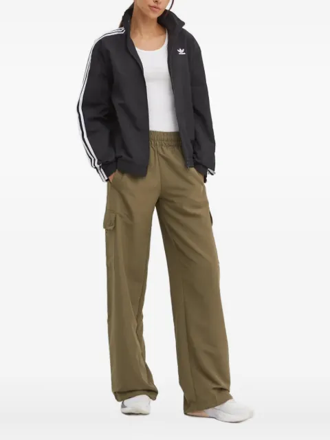 adidas three-stripe zip-up jacket