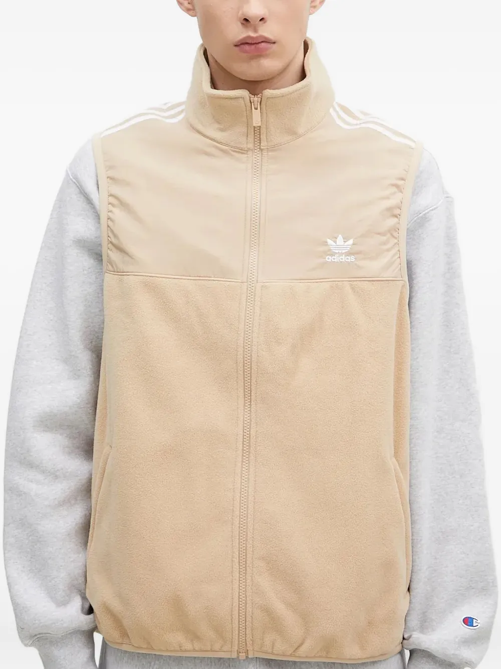 adidas logo-embroidered vest | Waistcoats & Gilets | Image 2