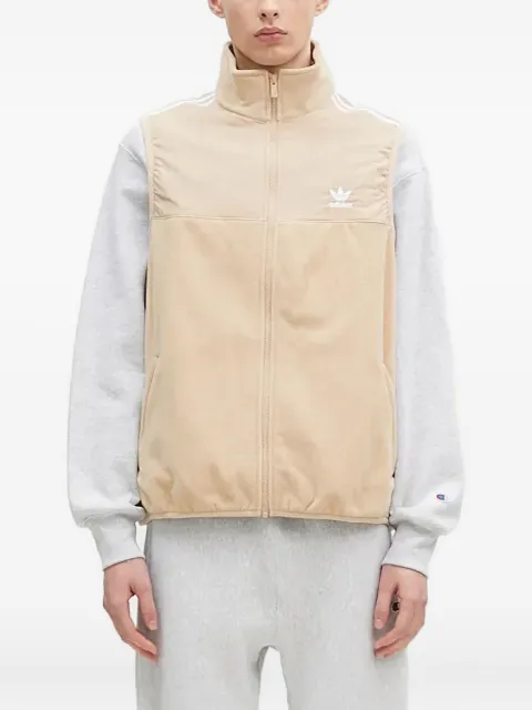 adidas logo-embroidered vest 