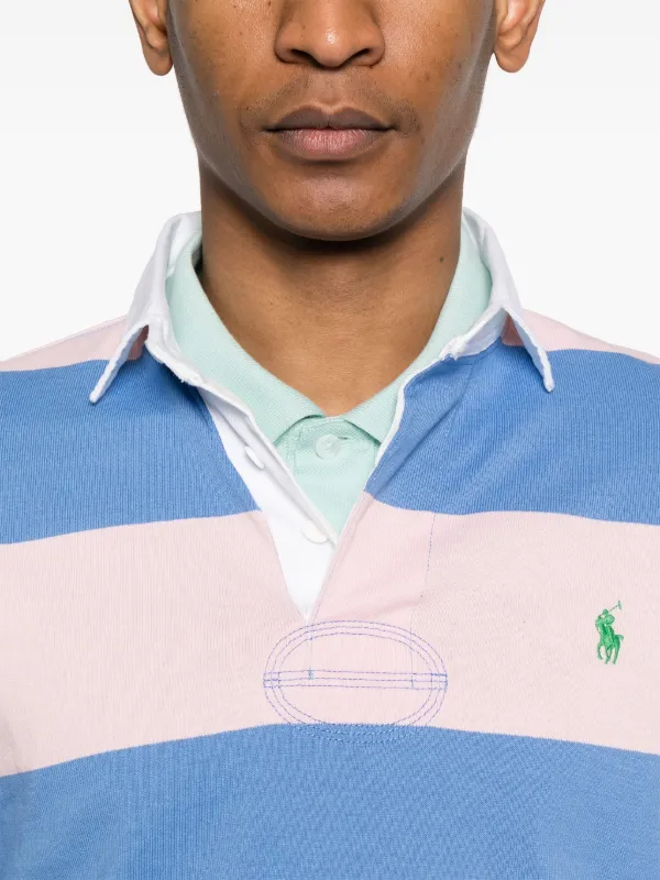Polo Ralph Lauren ラガーシャツ XLサイズ ピンクと水色 Polo Ralph Lauren ラガーシャツ | ピンク | FARFETCH JP