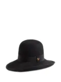 Valentino Garavani wide-brimmed felt hat - Black