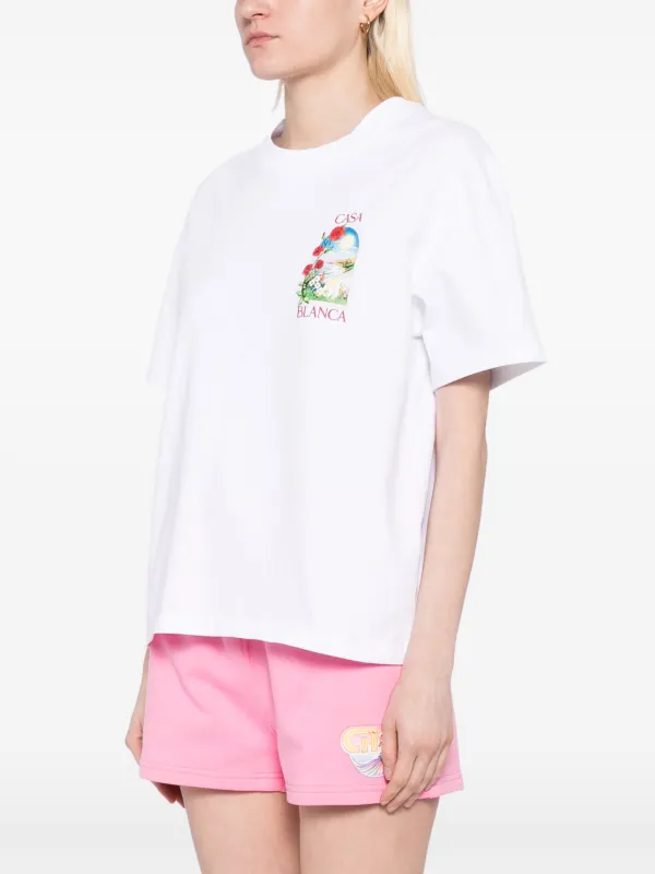 Casablanca プリント Tシャツ | ホワイト | FARFETCH JP