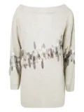 Aviù sequin-embroidered sweater - Neutrals